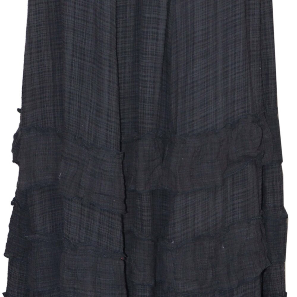 Free People FP One Brynn Maxi Skirt Smocked Tiered Ruffle Mid Rise Pull On S - Picture 4 of 6